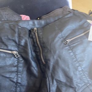 UNIF Axel Vegan Leather Shorts